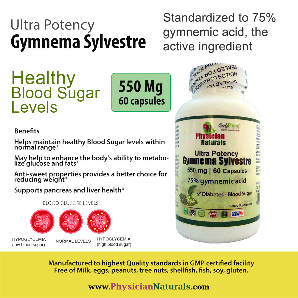 Gymnema Sylvestre 75% Gymnemic Acid | Blood Sugar Support